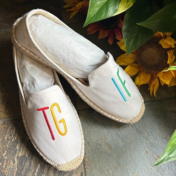 Soludos “TGIF” Canvas and Jute Espadrille Slip-Ons - Picture 6 of 13